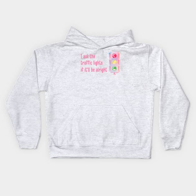 Death by a Thousand Cuts Traffic Lights Kids Hoodie by Mint-Rose